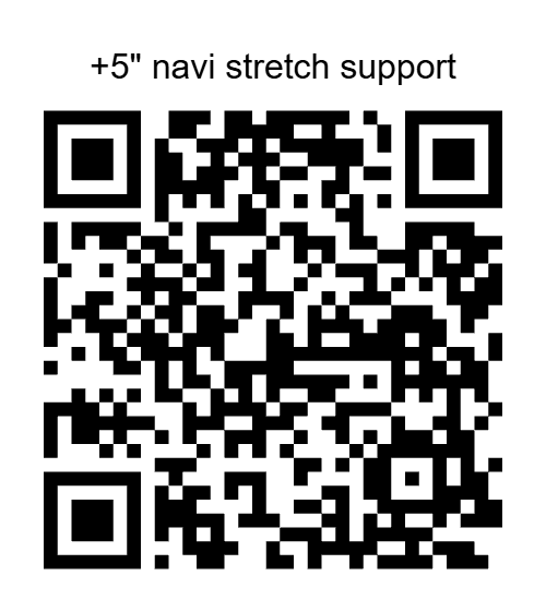PayPal QR code for the JKLworkz Honda Navi plus five inch stretch support